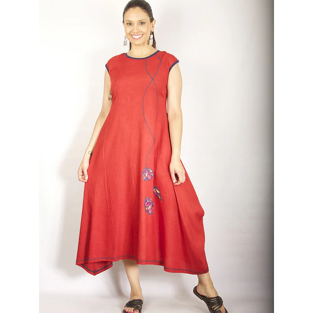 Vestido  lino Anelei ks6 1
