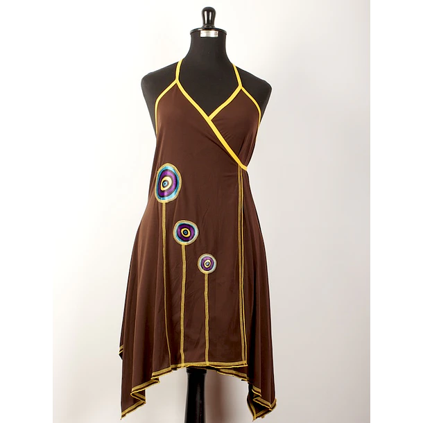 Vestido doble cruce pabilos   s-m ks7 5