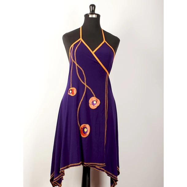 Vestido doble cruce pabilos   s-m ks7 2