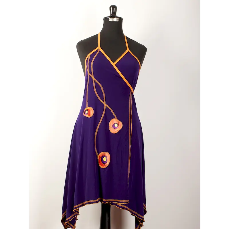 Vestido doble cruce pabilos   s-m ks7