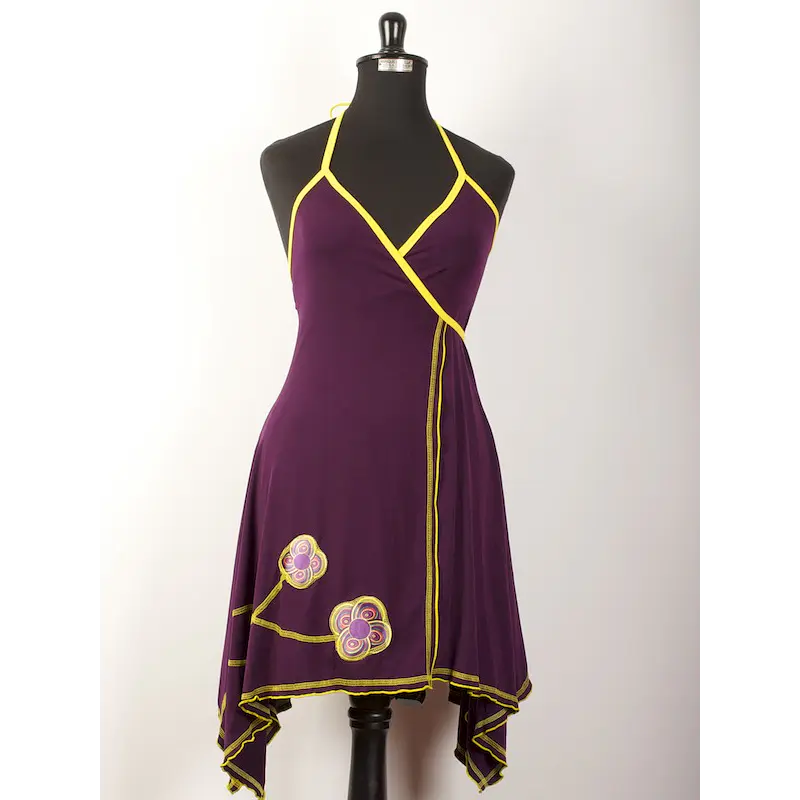 Vestido doble cruce pabilos   M-L   ks7