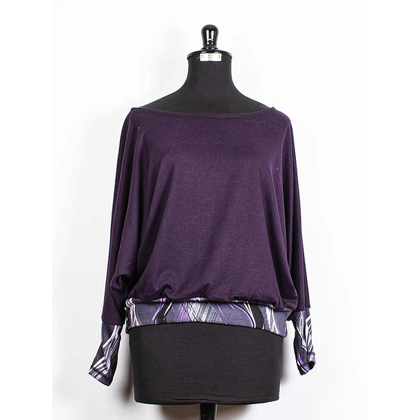 Poleron Etro algodón MORADO KS9 