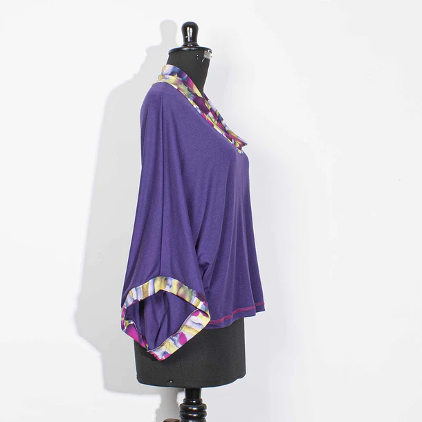 Poleron Tayu morado aldodon ks10 2