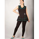 Polera Kona negro turquesa solo S-M KS10 3
