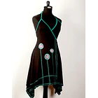 Vestido doble cruce rojo pabilos Talla S KS10- 1