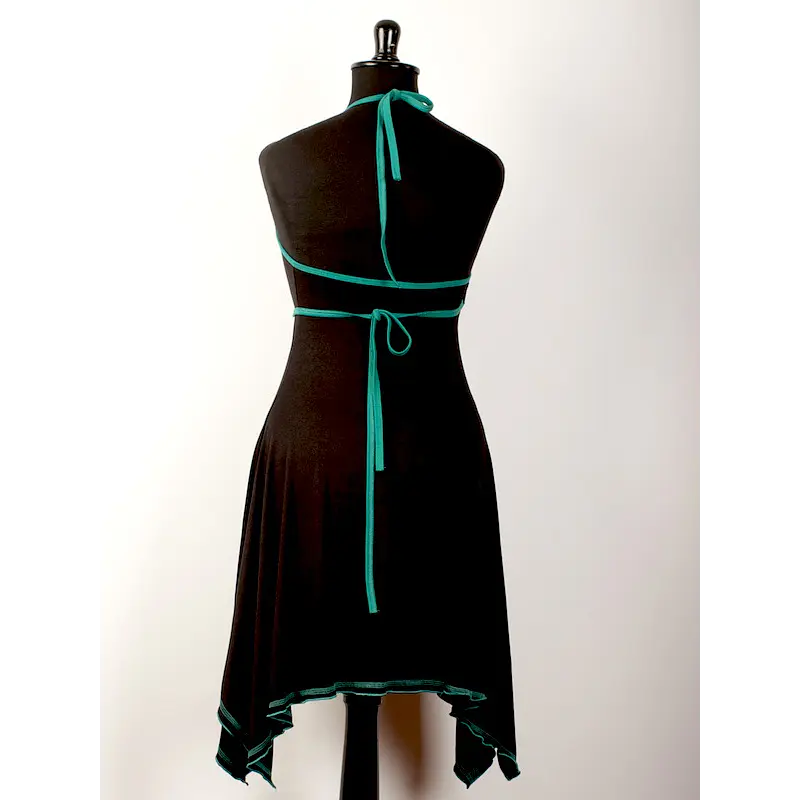 Vestido doble cruce rojo pabilos Talla S KS10-