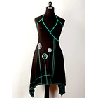 Vestido doble cruce rojo pabilos Talla S KS10- 3