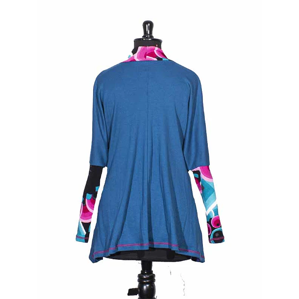 Poleron Alerce algodón azul 5