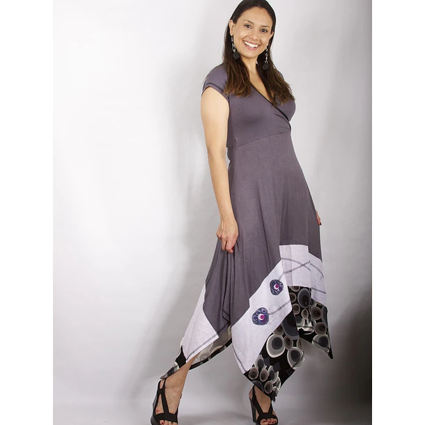 Vestido Sesasi Sale gris solo S ,kve583 3