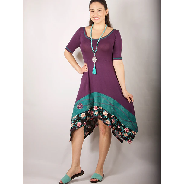 Vestido Kuyan morado SALE KS8 5