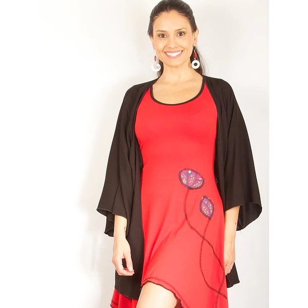 Tapado kimono gasas varias 3/4  ks7 4