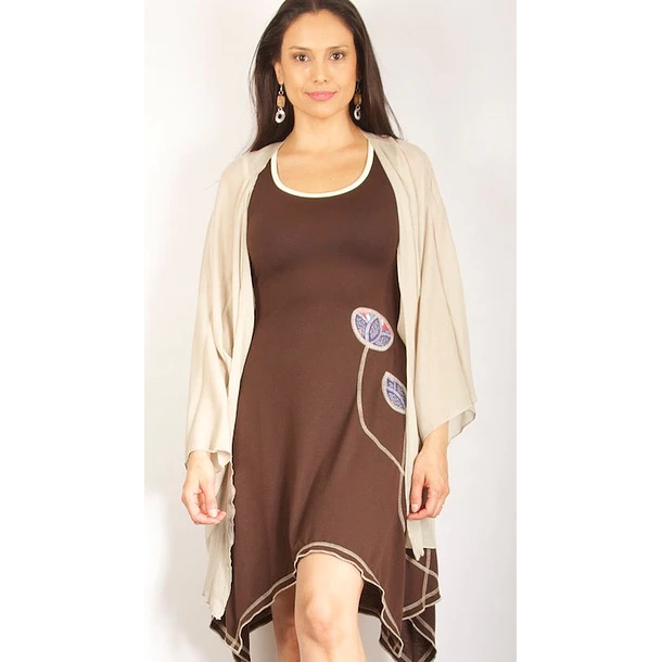 Tapado kimono gasas varias 3/4  ks7 6