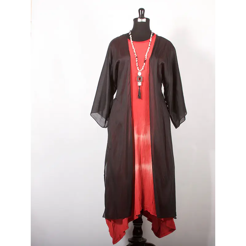 Tapado kimono gasas o macrame largo ks7