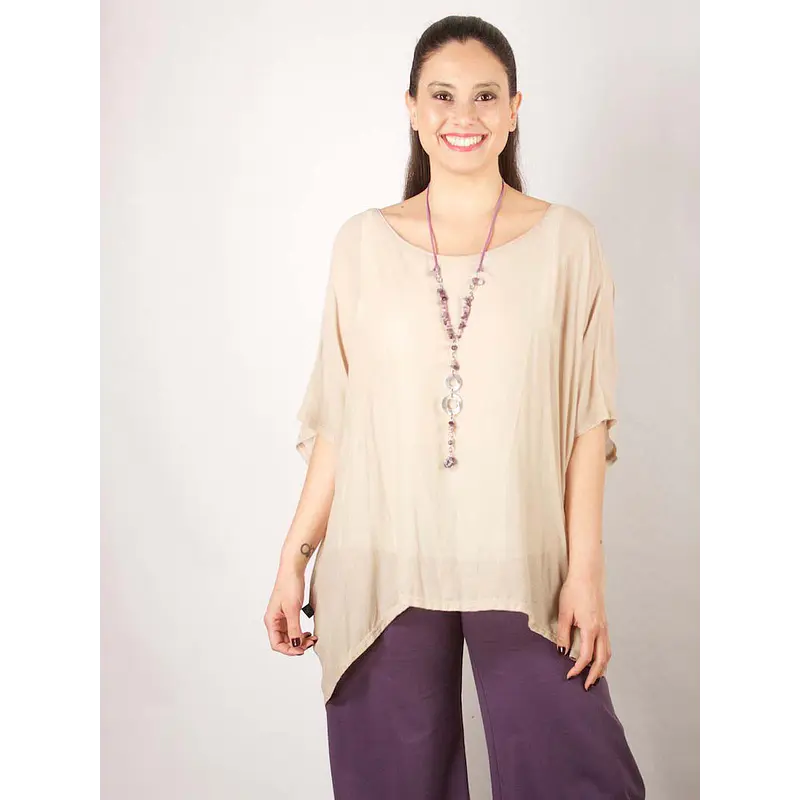 Blusa Fer cuadrada con tajali KS20