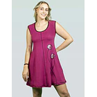 Vestido Gia algodón pima Carmin KS9 1