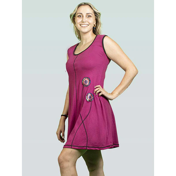 Vestido Gia algodón pima Carmin KS9 3