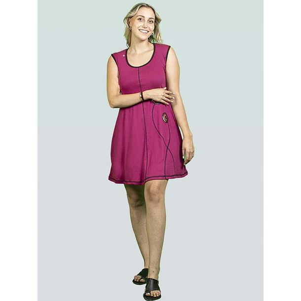 Vestido Gia algodón pima Carmin KS9 5