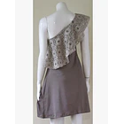 Vestido asimétrico encaje ks7 2