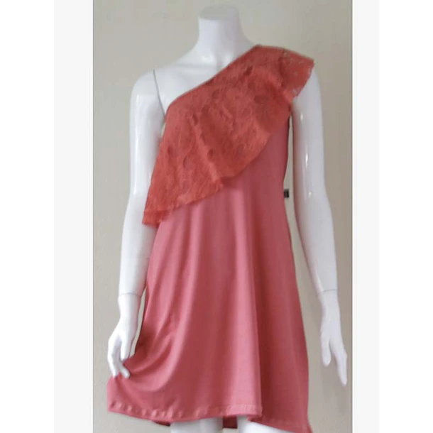 Vestido asimétrico encaje ks7 6