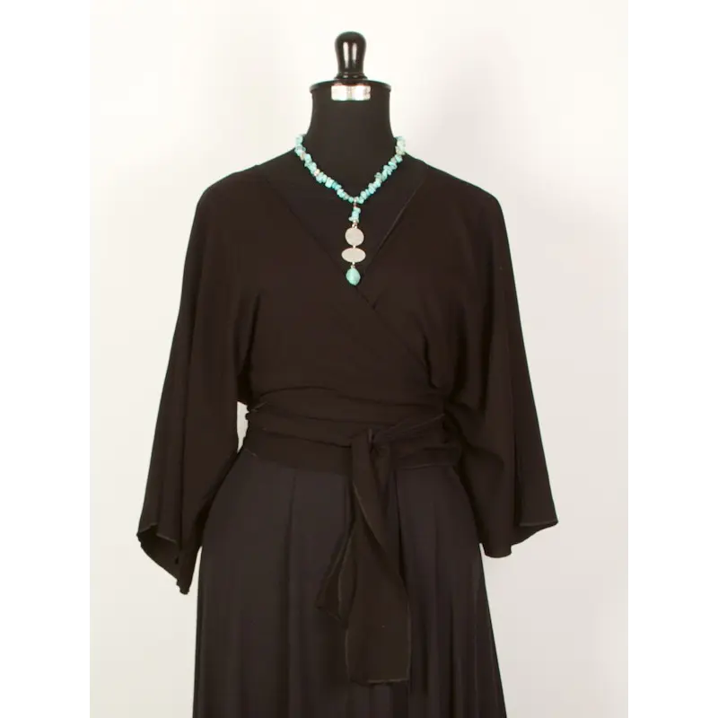 Tapado kimono gasas Con amarra cruzado talla SM K11