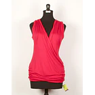 Polera doble clic cruce drapeada k28 5