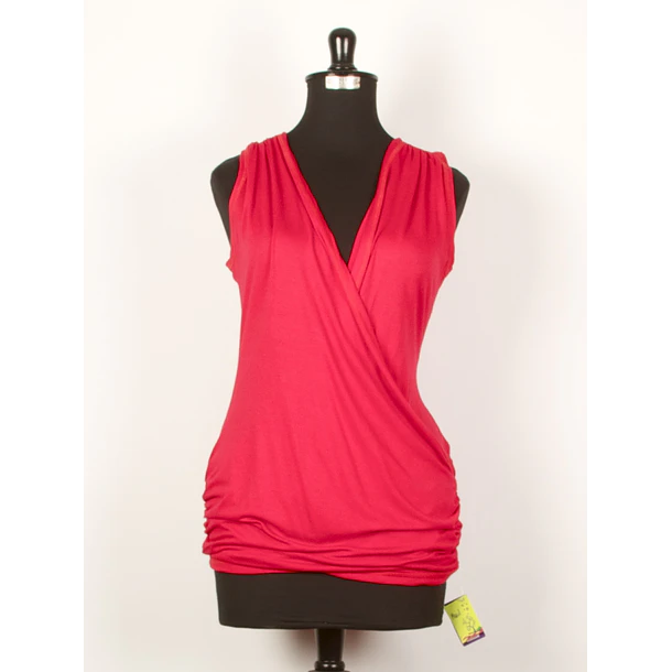 Polera doble clic cruce drapeada k28 5