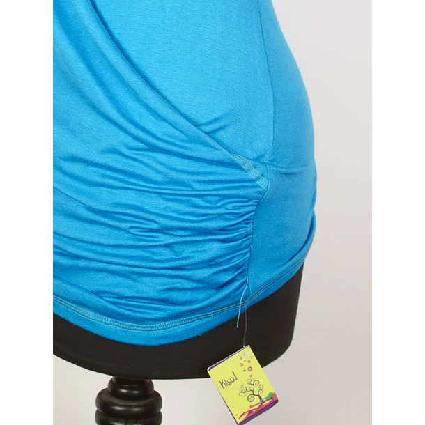 Polera doble clic cruce drapeada k28 3