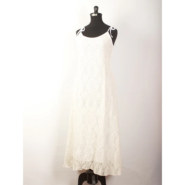 Vestido largo Irina Macrame talla S-M KS20 1