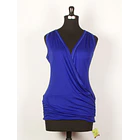 Polera doble clic cruce drapeada k28 8