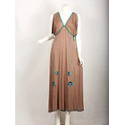 Vestido Grecia café turquesa KS2 1