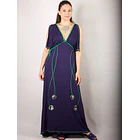Vestido Grecia café turquesa KS2 2