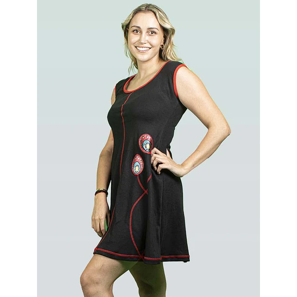 Vestido Gia Negro algodón pima SALE SOLO S-M KS9 2