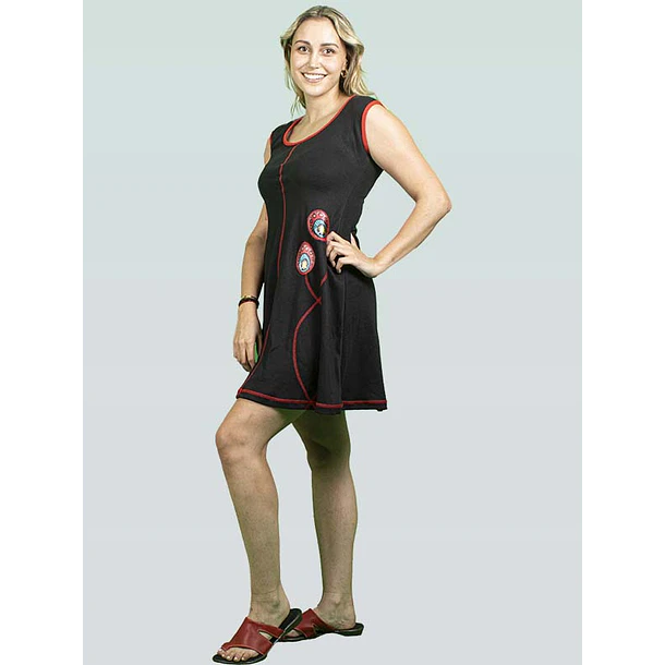 Vestido Gia Negro algodón pima SALE SOLO S-M KS9 5
