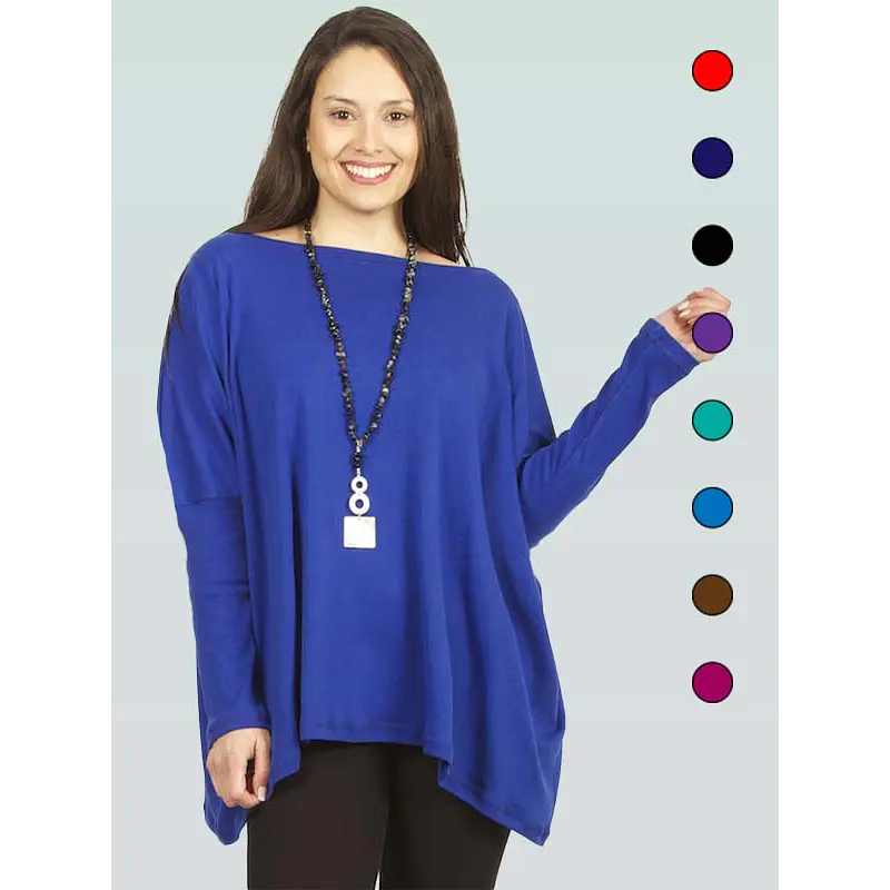 Poleron Oversize Kaia COLORES L-3XL PIMA RV