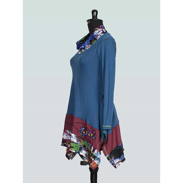 Poleron Rauli algodón pima AZUL sc 4