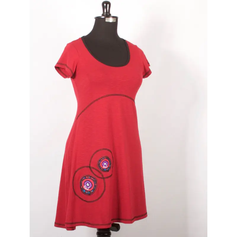 Vestido Vania S/M CARMÍN K3 KS8.  