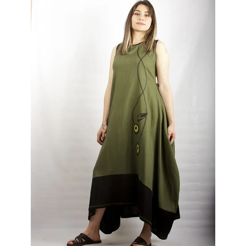 Vestido Tupahue lino Sale solo S k16 y ks20