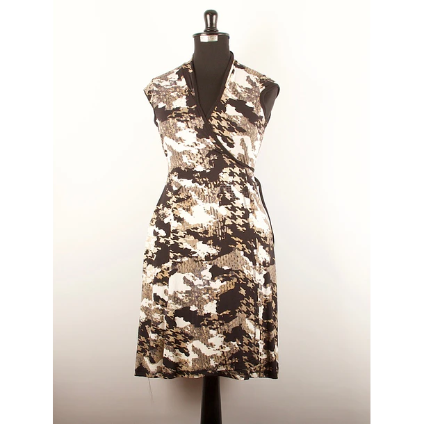 Vestido doble cruce estampado s-m-REGULAR 1