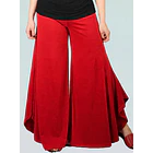 Pantalón palazzo algodón Valencia Rojo L-3XL 1