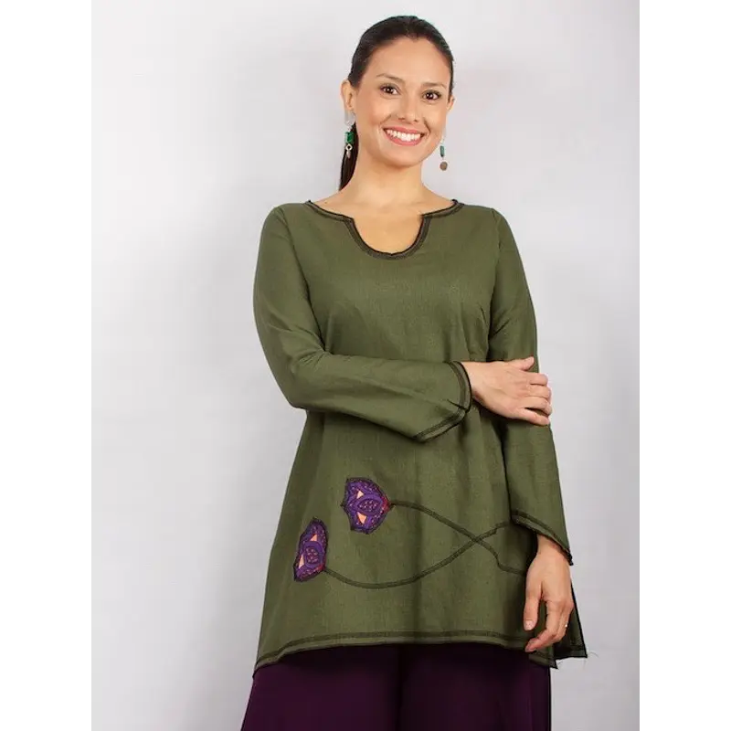 Blusa Regina lino , solo S 