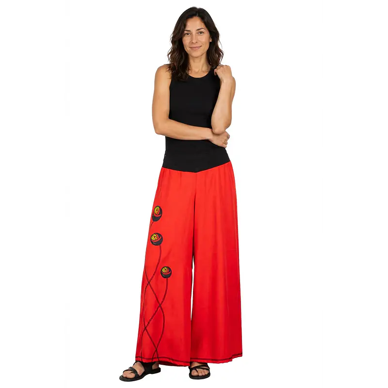 Pantalón Palazzo Milano Rojo
