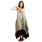 Vestido Tupahue lino Sale solo M  1