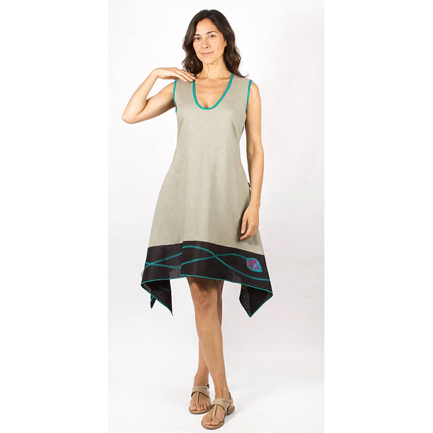 Vestido Giglia kaki 1