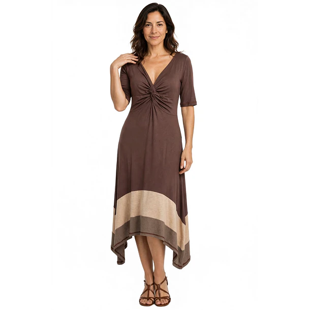 Vestido Nude algodón  1