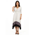 Vestido Nude algodón gris 1