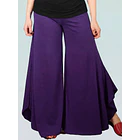Pantalón palazzo algodón Valencia Morado L-3XL 2