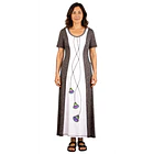 Vestido Mary GRIS BLANCO 1