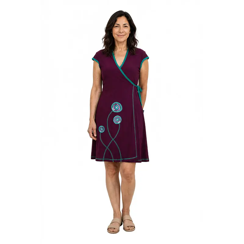 Vestido doble cruce Lilian colores 