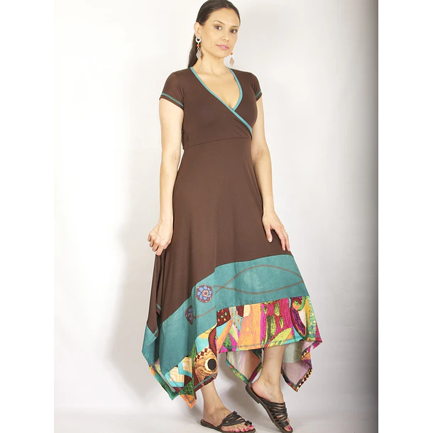 Vestido Sesasi café 1