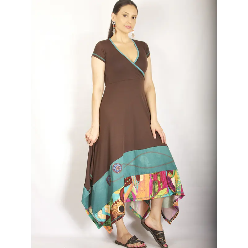 Vestido Sesasi café